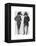 Two Zebra Gentlemen-Fab Funky-Framed Stretched Canvas