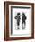 Two Zebra Gentlemen-Fab Funky-Framed Art Print