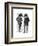 Two Zebra Gentlemen-Fab Funky-Framed Art Print