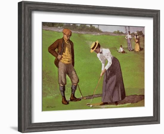 Twosome-Arthur Burdett Frost-Framed Art Print