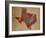 TX Colorful Counties-Red Atlas Designs-Framed Giclee Print