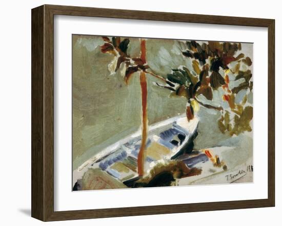 Txalupa Zutoin Bati Lotua, Adar Artean-Joaquín Sorolla y Bastida-Framed Art Print