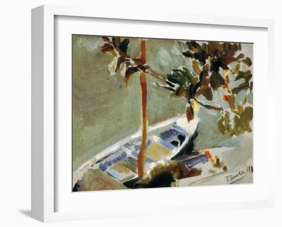 Txalupa Zutoin Bati Lotua, Adar Artean-Joaquín Sorolla y Bastida-Framed Art Print