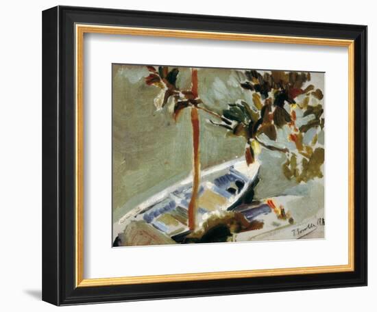 Txalupa Zutoin Bati Lotua, Adar Artean-Joaquín Sorolla y Bastida-Framed Art Print