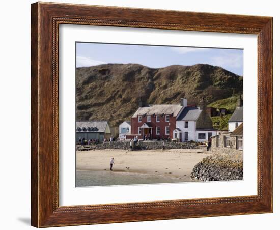 Ty Coch Inn on Beach at Porth Dinllaen Village in Bay on Lleyn Peninsula, North Wales, UK-Pearl Bucknall-Framed Photographic Print