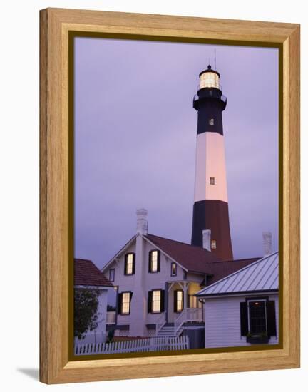 Tybee Island Lighthouse, Savannah, Georgia, United States of America, North America-Richard Cummins-Framed Premier Image Canvas