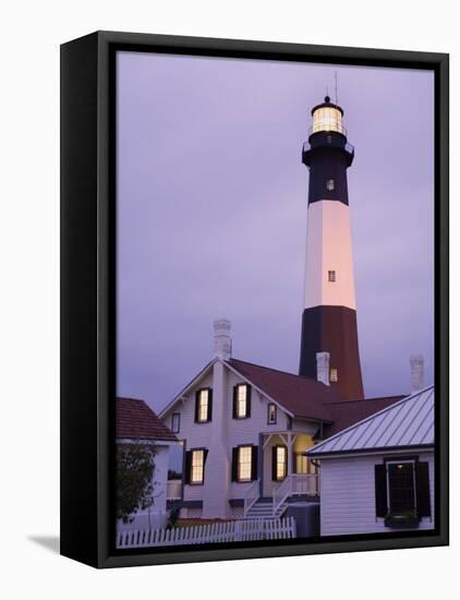 Tybee Island Lighthouse, Savannah, Georgia, United States of America, North America-Richard Cummins-Framed Premier Image Canvas