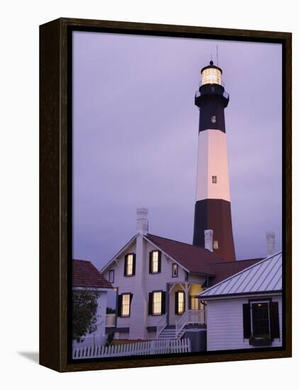 Tybee Island Lighthouse, Savannah, Georgia, United States of America, North America-Richard Cummins-Framed Premier Image Canvas