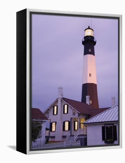 Tybee Island Lighthouse, Savannah, Georgia, United States of America, North America-Richard Cummins-Framed Premier Image Canvas