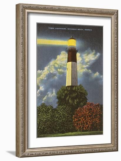 Tybee Lighthouse, Savannah Beach, Georgia-null-Framed Premium Giclee Print