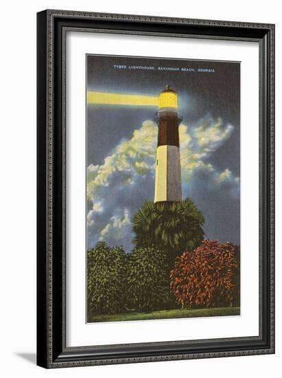 Tybee Lighthouse, Savannah Beach, Georgia-null-Framed Premium Giclee Print