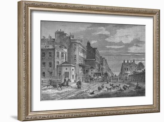 Tyburn Turnpike, Westminster, London, 1820 (1878)-Unknown-Framed Giclee Print