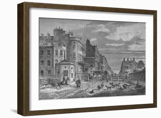 Tyburn Turnpike, Westminster, London, 1820 (1878)-Unknown-Framed Giclee Print