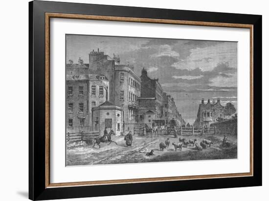 Tyburn Turnpike, Westminster, London, 1820 (1878)-Unknown-Framed Giclee Print