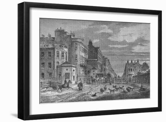 Tyburn Turnpike, Westminster, London, 1820 (1878)-Unknown-Framed Giclee Print