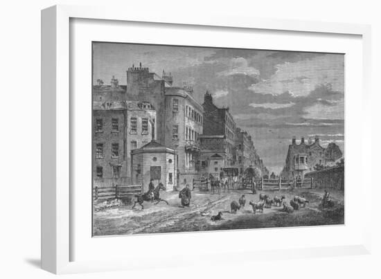 Tyburn Turnpike, Westminster, London, 1820 (1878)-Unknown-Framed Giclee Print