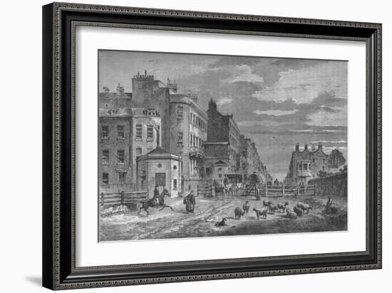 Tyburn Turnpike, Westminster, London, 1820 (1878)-Unknown-Framed Giclee Print