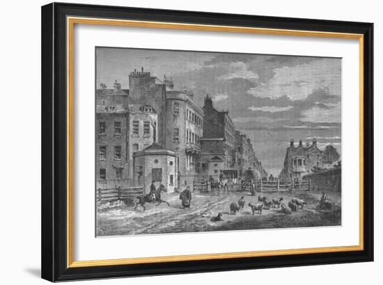 Tyburn Turnpike, Westminster, London, 1820 (1878)-Unknown-Framed Giclee Print