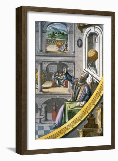 Tycho Brahe, Danish astronomer, (c1630)-Joan Blaeu-Framed Giclee Print