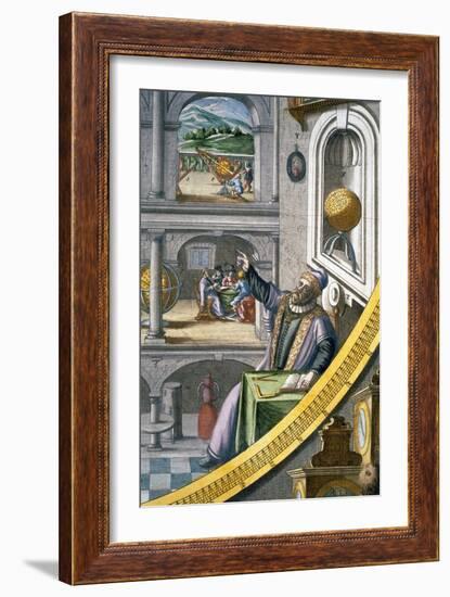 Tycho Brahe, Danish astronomer, (c1630)-Joan Blaeu-Framed Giclee Print