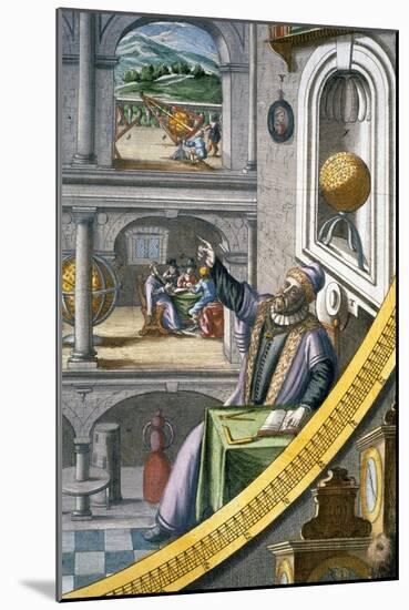 Tycho Brahe, Danish astronomer, (c1630)-Joan Blaeu-Mounted Giclee Print