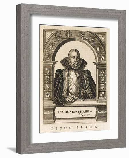 Tycho Brahe Danish Astronomer-Nicolas de Larmessin-Framed Art Print