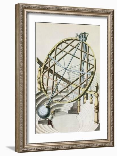 Tycho Brahe's Armillary Sphere-Science Source-Framed Giclee Print