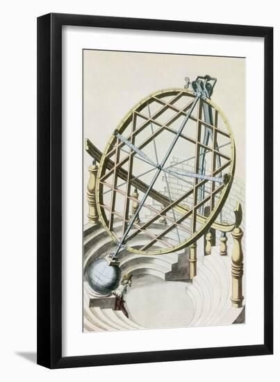 Tycho Brahe's Armillary Sphere-Science Source-Framed Giclee Print