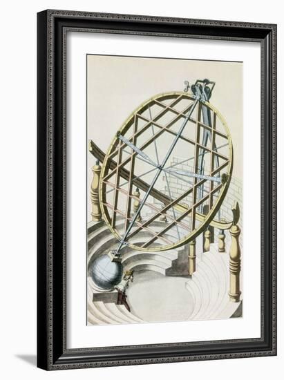 Tycho Brahe's Armillary Sphere-Science Source-Framed Giclee Print