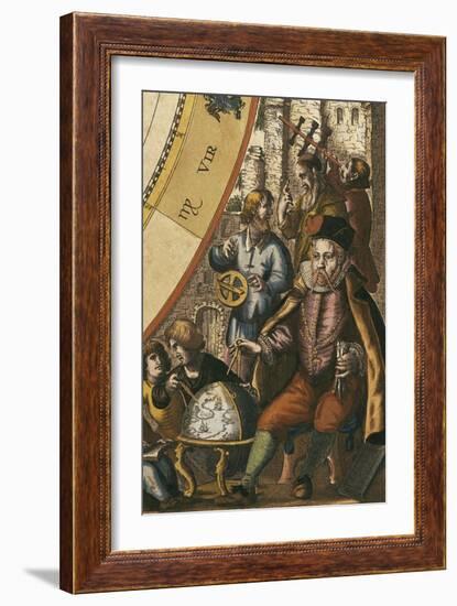 Tycho Brahe's Planisphere-Andreas Cellarius-Framed Art Print