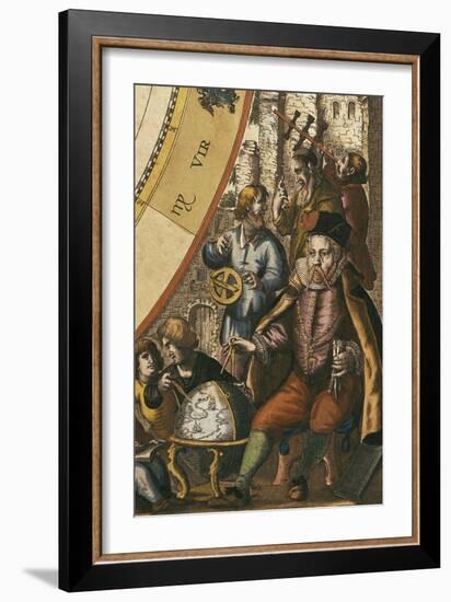 Tycho Brahe's Planisphere-Andreas Cellarius-Framed Art Print