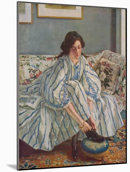 Tying Her Shoe, c1900-Walter Westley Russell-Mounted Giclee Print
