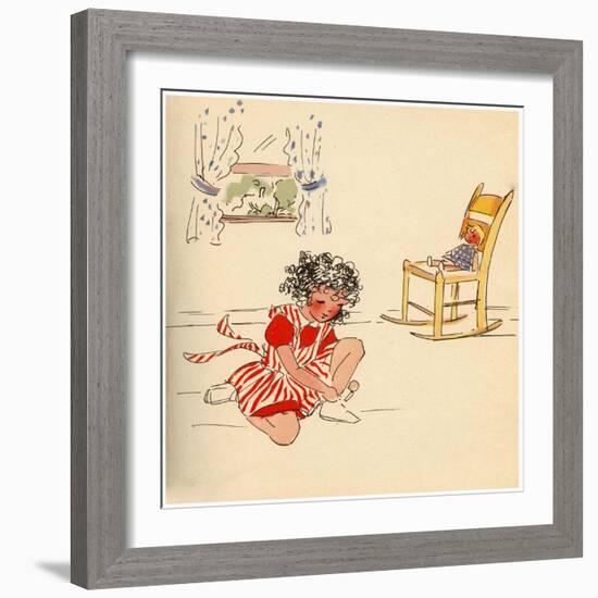 Tying My Shoe-Romney Gay-Framed Art Print