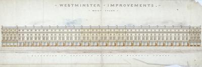 Elevation of Proposed Houses in Victoria Street, Westminster, London, C1845-Tyler-Framed Giclee Print