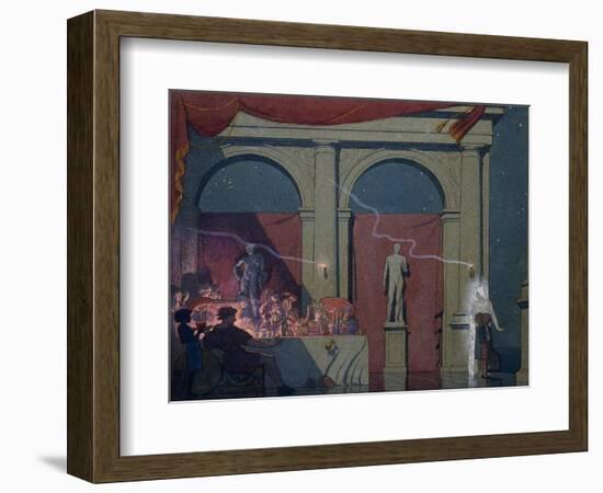 Tyltyl turns the Diamond in The Palace of Luxury-Frederick Cayley Robinson-Framed Giclee Print