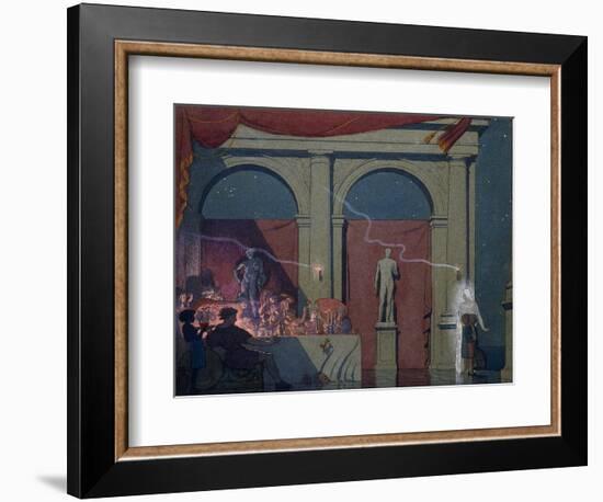 Tyltyl turns the Diamond in The Palace of Luxury-Frederick Cayley Robinson-Framed Giclee Print