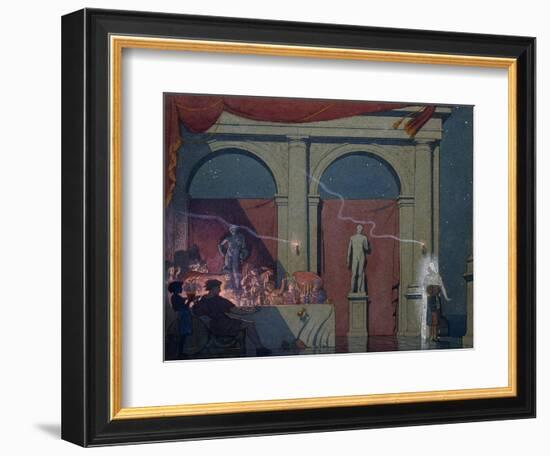 Tyltyl turns the Diamond in The Palace of Luxury-Frederick Cayley Robinson-Framed Giclee Print