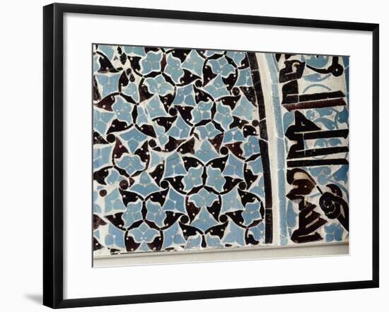 Tympan en incrustations de céramique bleue-null-Framed Giclee Print