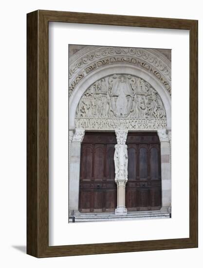 Tympanum of the Last Judgment by Gislebertus on the West Portal of Saint-Lazare Cathedral-Godong-Framed Photographic Print