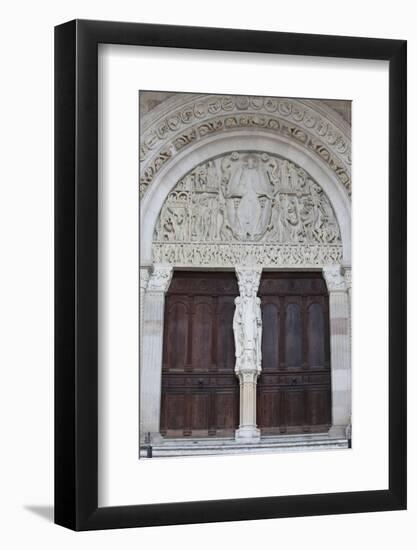 Tympanum of the Last Judgment by Gislebertus on the West Portal of Saint-Lazare Cathedral-Godong-Framed Photographic Print