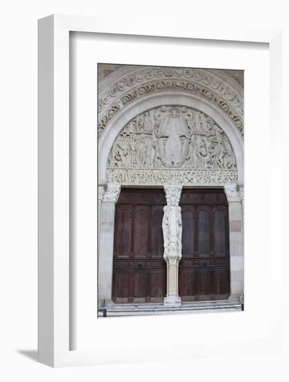 Tympanum of the Last Judgment by Gislebertus on the West Portal of Saint-Lazare Cathedral-Godong-Framed Photographic Print