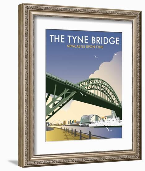 Tyne Bridge - Dave Thompson Contemporary Travel Print-Dave Thompson-Framed Art Print