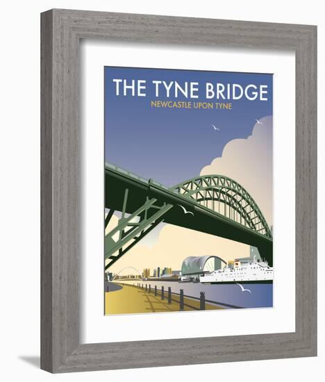 Tyne Bridge - Dave Thompson Contemporary Travel Print-Dave Thompson-Framed Art Print