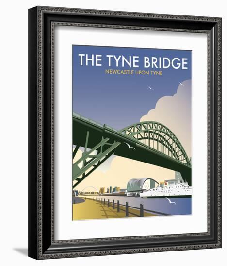 Tyne Bridge - Dave Thompson Contemporary Travel Print-Dave Thompson-Framed Art Print