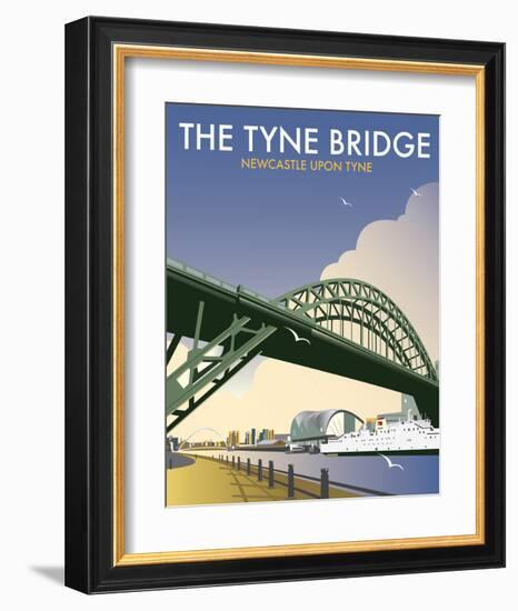 Tyne Bridge - Dave Thompson Contemporary Travel Print-Dave Thompson-Framed Art Print