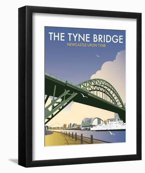 Tyne Bridge - Dave Thompson Contemporary Travel Print-Dave Thompson-Framed Art Print