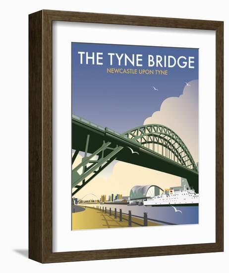 Tyne Bridge - Dave Thompson Contemporary Travel Print-Dave Thompson-Framed Art Print