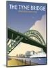 Tyne Bridge - Dave Thompson Contemporary Travel Print-Dave Thompson-Mounted Giclee Print