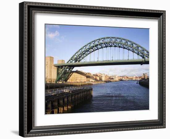 Tyne Bridge from the Swing Bridge, Newcastle Upon Tyne, Tyne and Wear, England, United Kingdom, Eur-Mark Sunderland-Framed Photographic Print