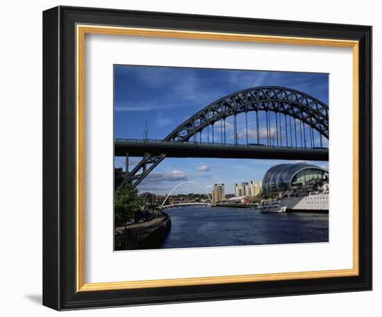 Tyne Bridge, Newcastle Upon Tyne, Tyne and Wear, England, United Kingdom-James Emmerson-Framed Photographic Print